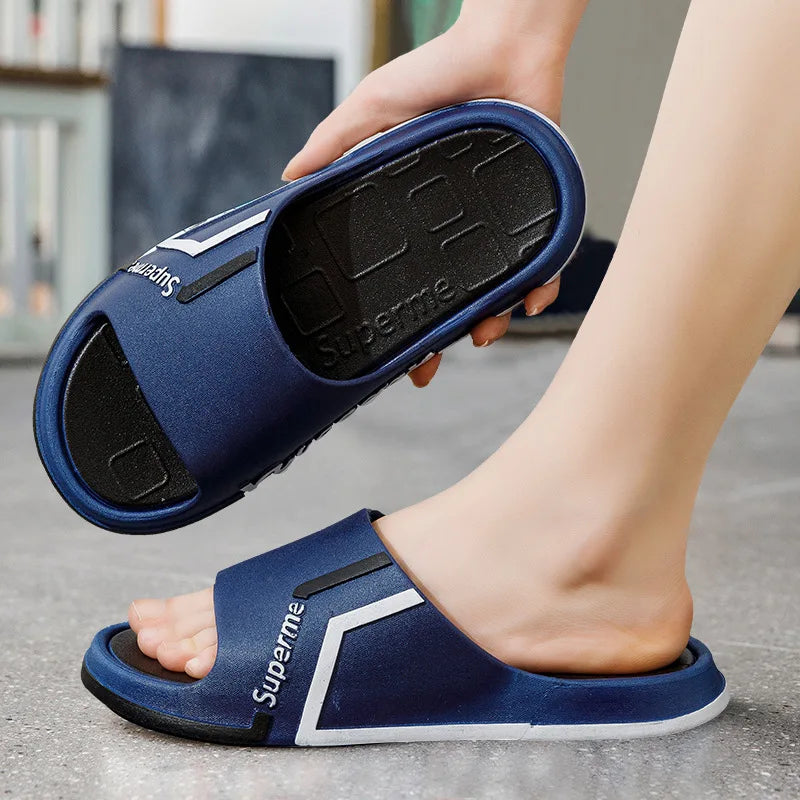 Men's slippers trend thick soled couples' home anti-skid wear-resistant lightweight slippers women's shoes