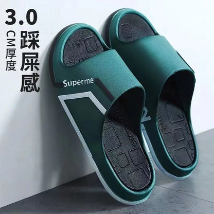 Slippers men  indoor  outdoor  anti-slip deodorant soft-soled wear-resistant sandals and slippers men Personalized deodorization
