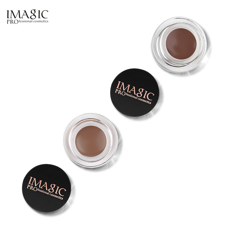 IMAGIC Makeup Waterproof Eyebrow Cream 6 Colors Optional With Brush Head Eyebrow Cream Set