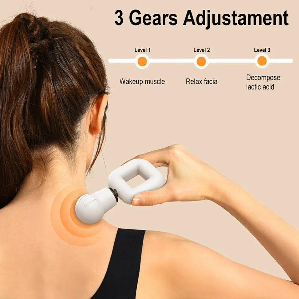 Mini Massager 3 Vibrating Modes Electric Handheld Vibration Massager for Neck back Arms Massage Relaxation