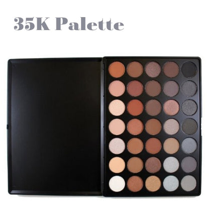 Professional 35 Color Eyeshadow Palette Earth Warm Color Shimmer Matte Eye Shadow Beauty Makeup Set