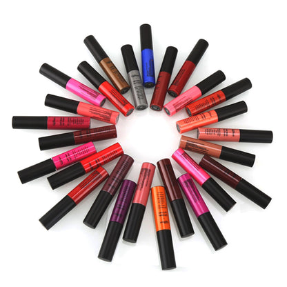 34 Colors Matte Non-Stick Cup Does Not Fade Lip Gloss Matte Liquid Lipstick Makeup