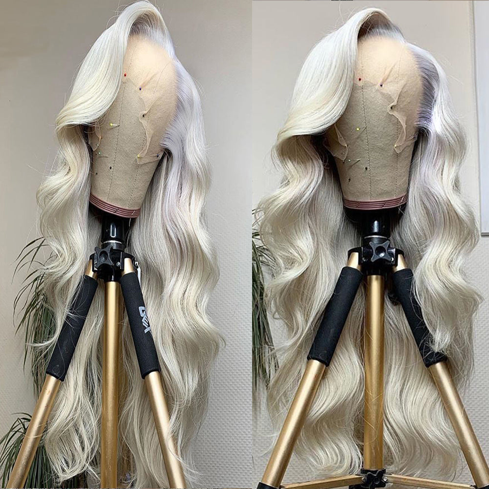Synthetic Lace Front Wig Long Wavy Cosplay Wigs Heat Resistant Fiber Glueless Daily Wigs For Women