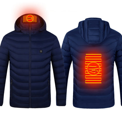 New Heated Jacket Coat USB Electric Jacket Cotton Coat Heater Thermal Clothing Heating Vest Men's Jacket Clothes
