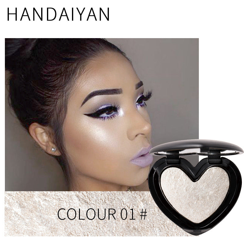 HANDAIYAN Three-Dimensional Repair And Makeup Love Highlighting Powder And Eye Shadow Dual Use