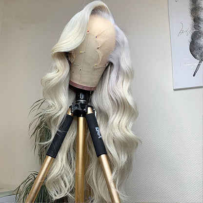 Synthetic Lace Front Wig Long Wavy Cosplay Wigs Heat Resistant Fiber Glueless Daily Wigs For Women