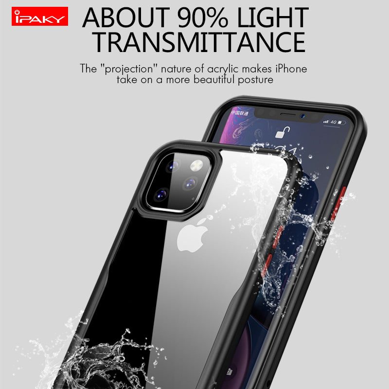 Applicable to Apple 11 mobile phone shell new iphone11 6.1 protective cover shatter-resistant 6.5 lanyard transparent soft shell
