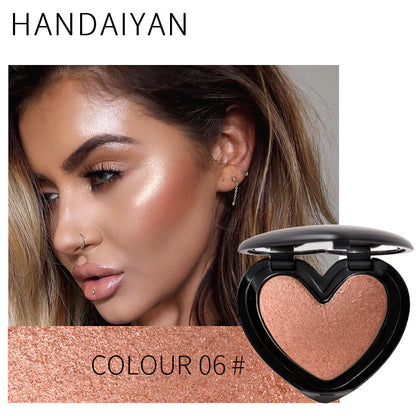HANDAIYAN Three-Dimensional Repair And Makeup Love Highlighting Powder And Eye Shadow Dual Use