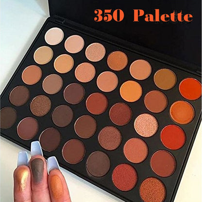 Professional 35 Color Eyeshadow Palette Earth Warm Color Shimmer Matte Eye Shadow Beauty Makeup Set