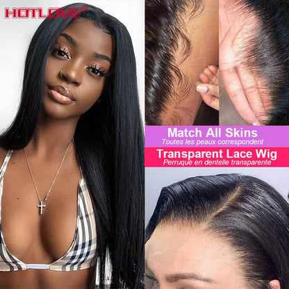 Badon marchand hair 13x6 Lace Front Human Hair Wigs For Black Women 150% Density Brazilian Straight Hair