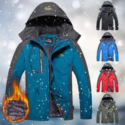 Winter  Windproof Jacket Warm Thicken Outdoor Coats Casual Velvet Jackets cho