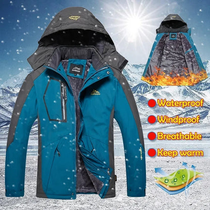 Winter  Windproof Jacket Warm Thicken Outdoor Coats Casual Velvet Jackets cho