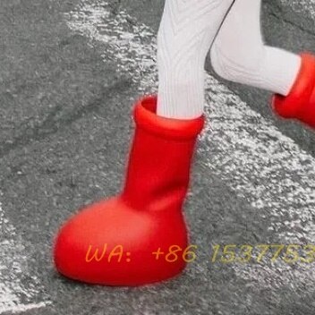 Red Rain Boots Thick Bottom