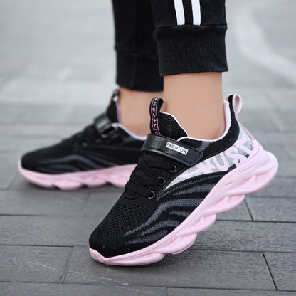Lace-Up Girls Breathable Running Shoes Women