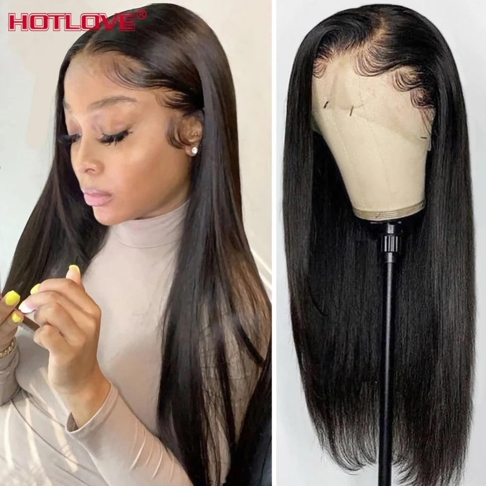 Badon marchand hair 13x6 Lace Front Human Hair Wigs For Black Women 150% Density Brazilian Straight Hair